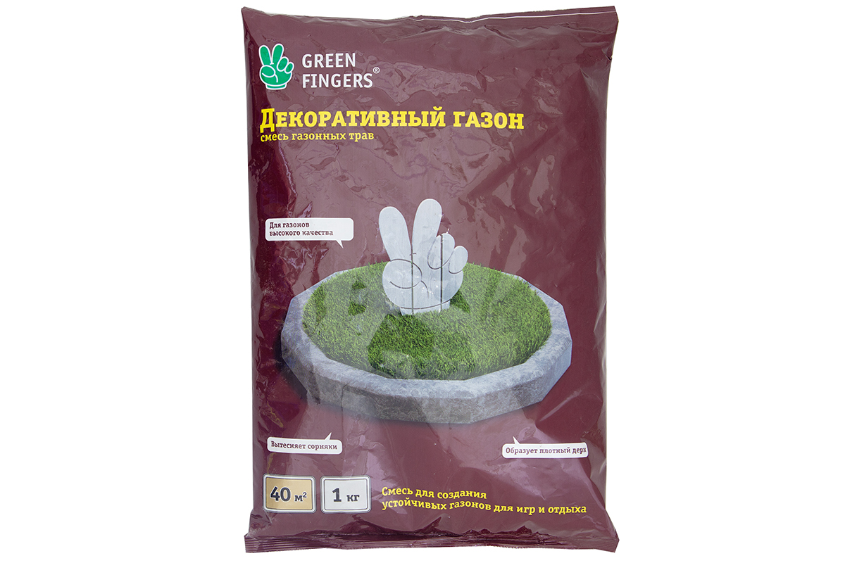 Газон декоративный 1кг Green fingers