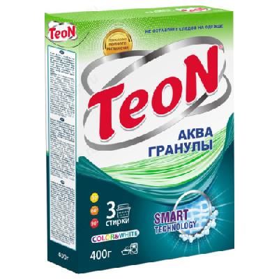 Порошок стиральный для белого и цветного белья Teon Аквагранулы 400г автомат