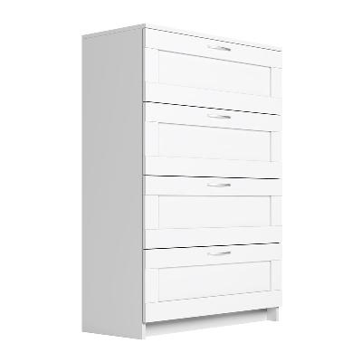 Комод Сириус 782*412*1234 4 ящика белый