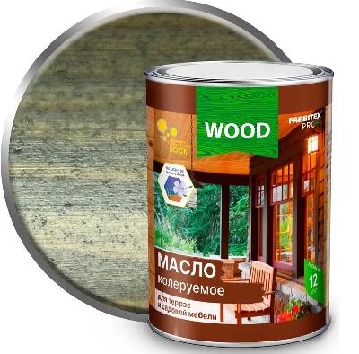 Масло колеруемое для террас и садовой мебели дымчато-серый 3л FARBITEX ПРОФИ WOOD
