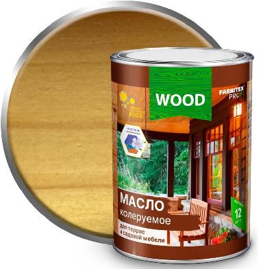 Масло колеруемое для террас и садовой мебели сосна 3л FARBITEX ПРОФИ WOOD