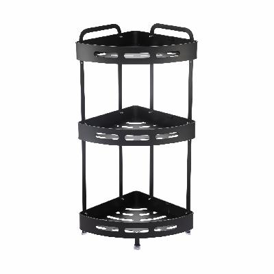 Полка угловая Zenfort TA-3542B3 (3-яр) черный матовый