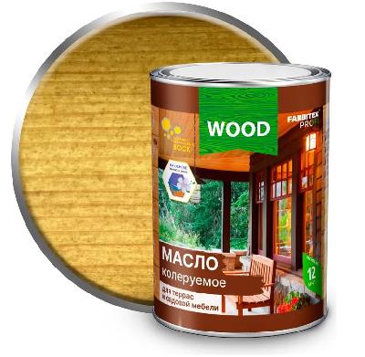 Масло колеруемое для террас и садовой мебели дуб 0,9л FARBITEX ПРОФИ WOOD
