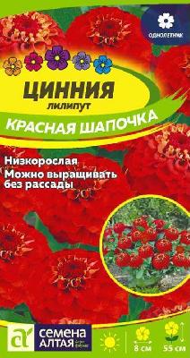Цинния лилипут Красная Шапочка Семена Алтая