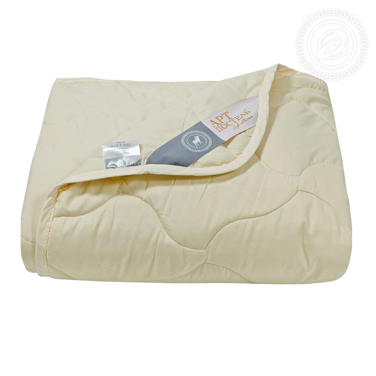 Одеяло овечья шерсть/микрофибра АртПостель 200*215 Soft Collection