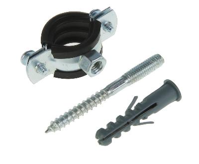 Хомут КХТ 1/2" (20-25) (в комплекте дюбель, шпилька) TAEN