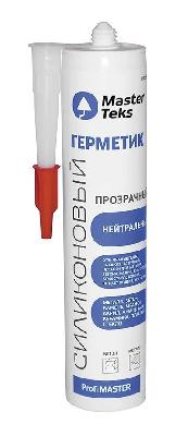 Герметик силикон нейтральный прозрачный 290мл MasterTeks