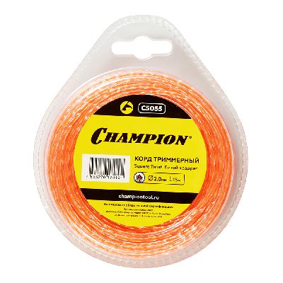 Леска для триммера 2мм*15м витой квадрат Square Twist DUO Champion
