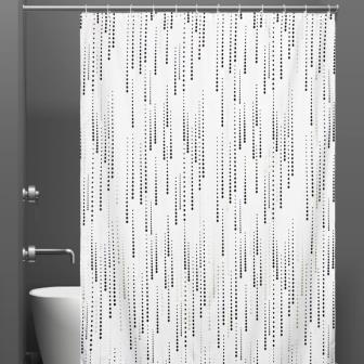 Штора для ванной полиэстер Bath Plus 180*200 ch-21310 Mizzle II (Drops)