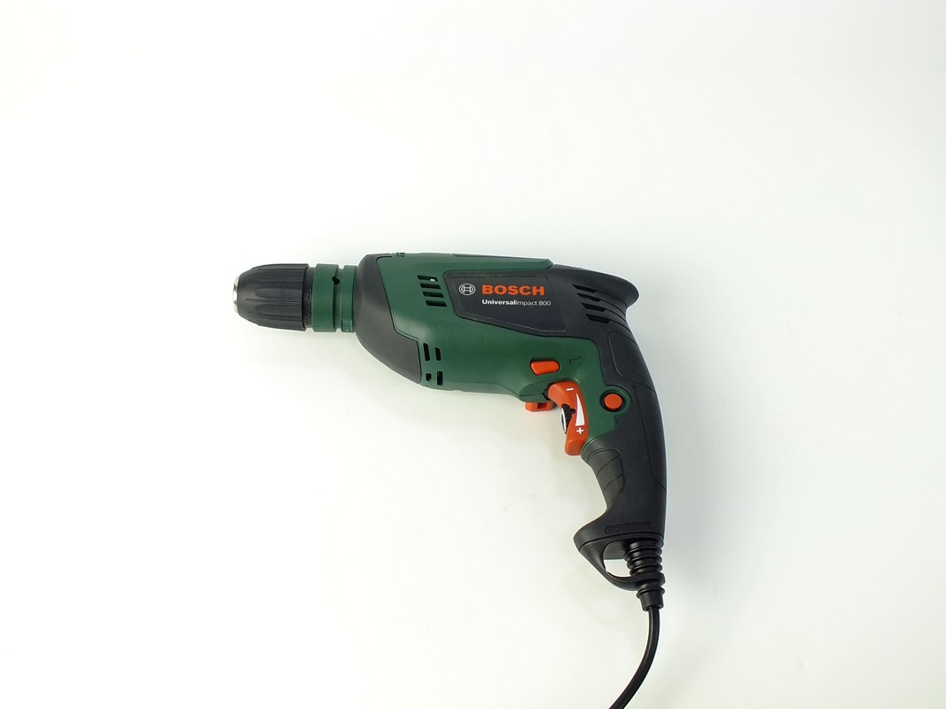Дрель Bosch UniversalImpact 800, Ударная, Быстрозажимной, 800 Вт, 45 000 Удар. в мин., 3 000 оборот. в мин., 1,7 кг. 0603131120