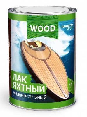 Лак уралкидный яхтный универсальный высокоглянцевый 0,9л FARBITEX ПРОФИ WOOD