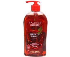Мыло жидкое Красная линия 520гр Вишня