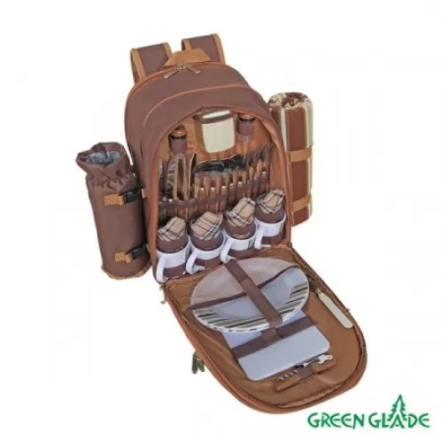 Набор посуды для пикника 4 персоны Green Glade