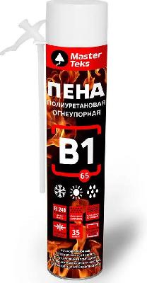 Пена полиуретановая В1 бытовая 750 мл огнеупорная  MasterTeks