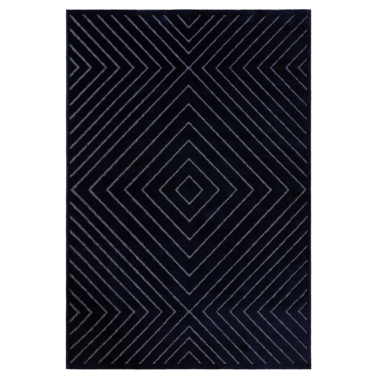 Ковер SOFT 1,4*2 (плотность ворса 2000 гр/м2) прямой синий саксони J754A NAVY/NAVY