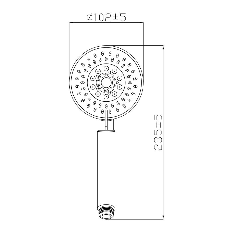 Лейка для душа GROSS AQUA GA4051 (5 режимов)