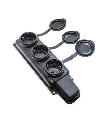 Колодка розеточная 3 гнезда каучук 2P+E 1x16 220-240V IP44 Витебск
