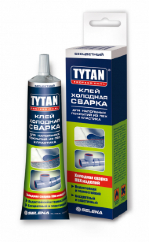 Холодная сварка Professional для напольных покрытий из ПВХ и пластика 100 г TYTAN