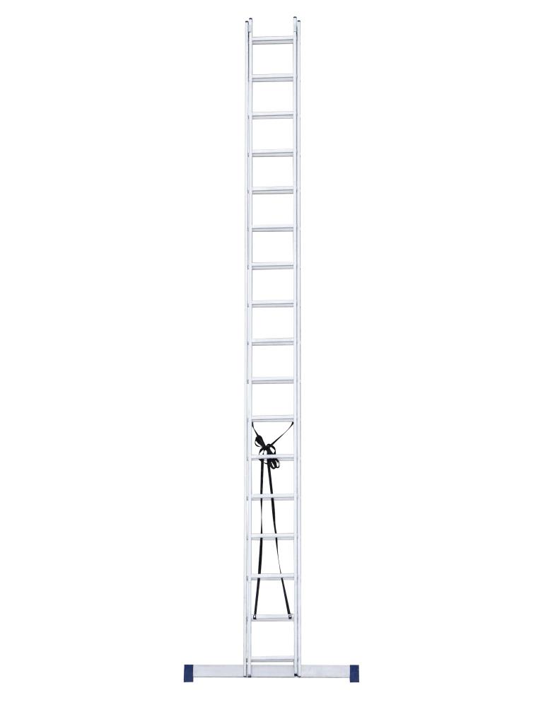 Лестница двухсекционная усиленная ALP 217  2х17 (8,72/9,61)  17 ступеней STAIRS