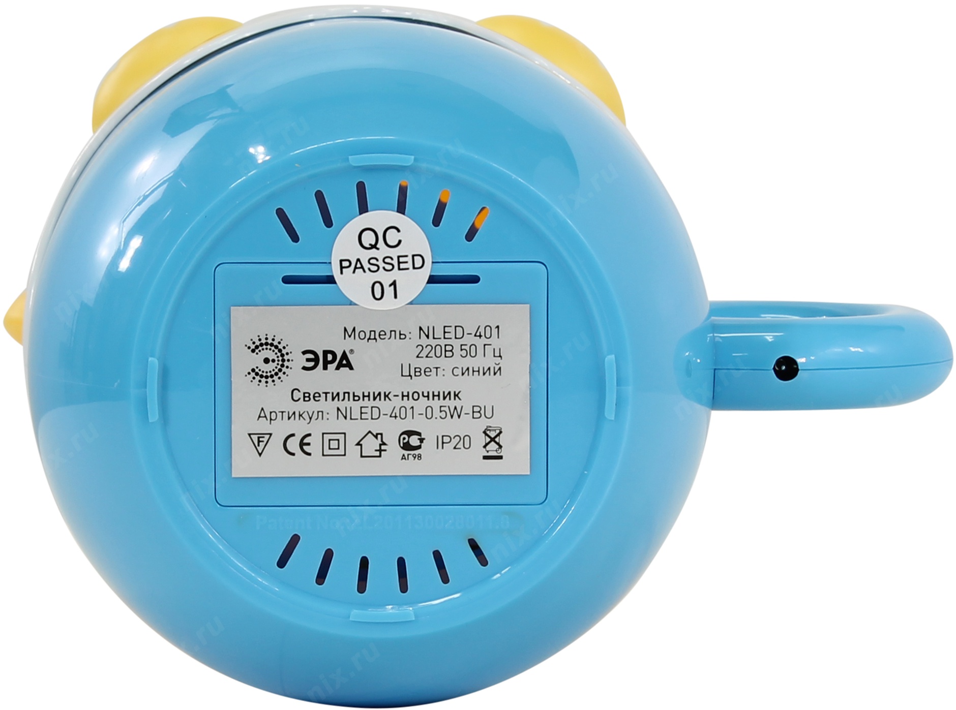 Ночник ЭРА NLED-401 0,5w (Мишка) ЗУ в комплекте