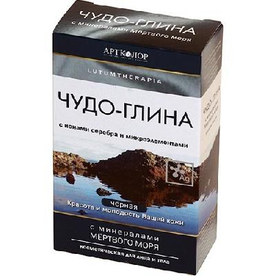 Глина косметическая черная с минералами Мертвого моря 100 гр