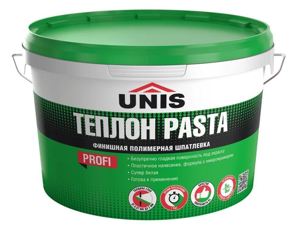 Шпатлевка полимерная ТЕПЛОН Pasta 0,07-2мм, 5кг UNIS (120)