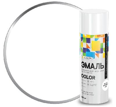 Аэрозольная эмаль 520 мл. Белый матовый Color Лакра