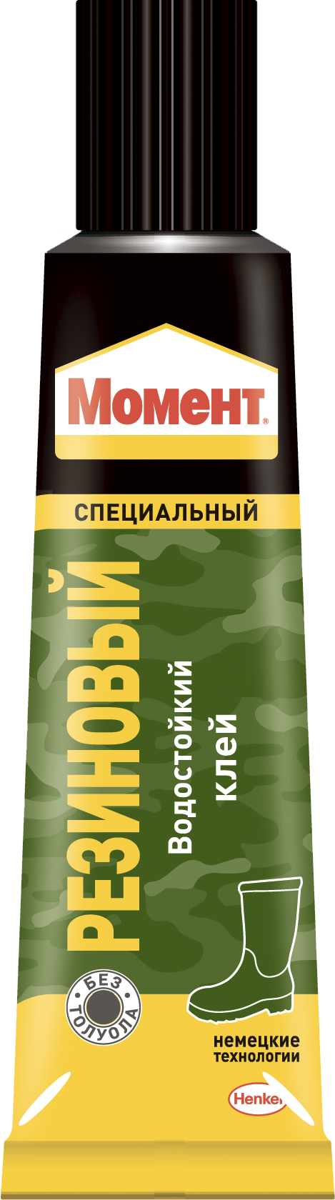 Клей  Резиновый 125мл в шоу-боксе Момент
