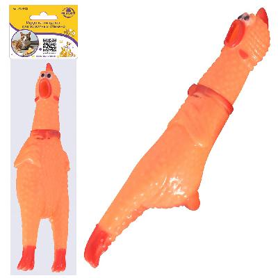 Игрушка пищалка MultiDom Чикен 16 см VL40-55