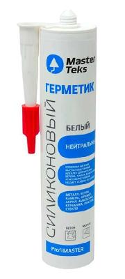 Герметик силикон нейтральный белый 290мл MasterTeks