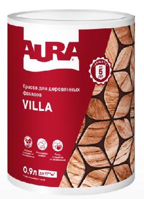 Краска для деревянных фасадов Villa 0,9л AURA