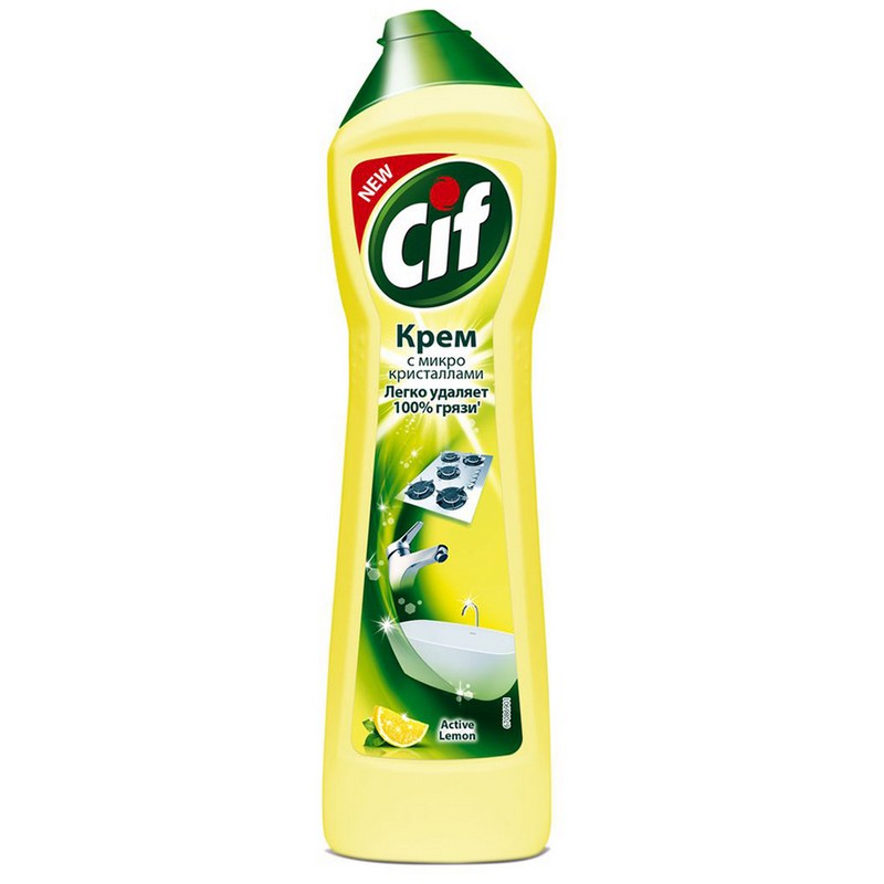 Крем чистящий Cif Active 500мл Lemon