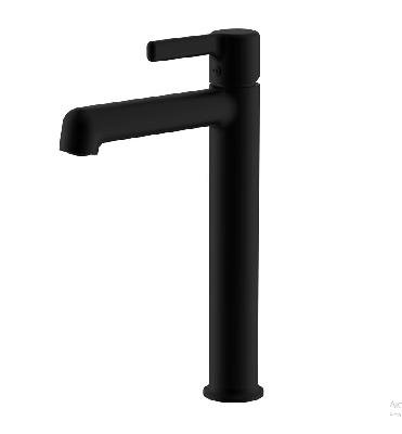 Смеситель для умывальника однорычажный Voda Column Black CLM25B черный