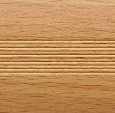 Порог Угловой внешний алюм. 21*21 мм*1,80 м бук натуральный (откр.)