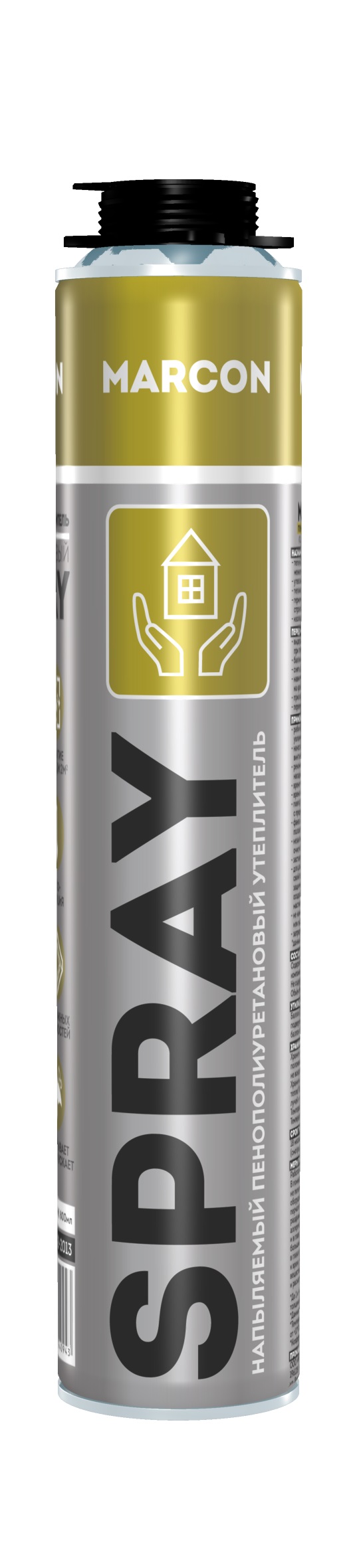 Пена-утеплитель напыляемый SPRAY PROF 1000 мл MARCON