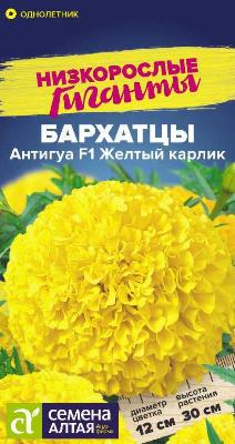 Бархатцы Антигуа F1 Желтый карлик 5шт Семена Алтая
