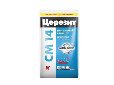 Клей плиточный СМ14 Экстра 5кг, C2 T, Церезит