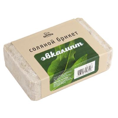 Брикет соляной для бани и сауны 1200г Эвкалипт Банная линия