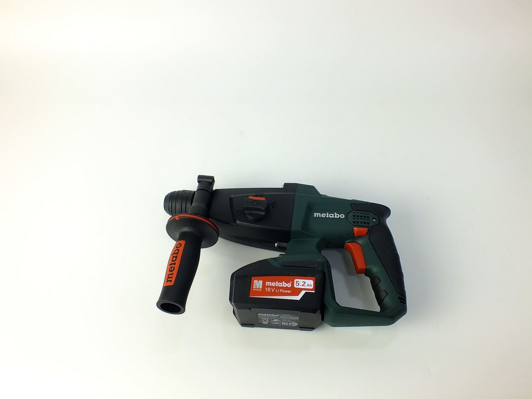 Перфоратор METABO KHA 18 LTX, SDS+, АКБ, Li-Ion, 18 V, 5,2 А*ч, 2 шт., 2,2 Дж, 1 100 Об/мин, 4 000 Уд/мин, Кейс, 6 кг., 600210650