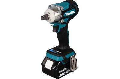 Гайковерт Makita DTW300RTJ, Ударный, АКБ 18V, 5А*ч, 2 шт + Заряд.уст., 3 200 Об/мин, Патрон 1/2, Крут/м 330 Н*м.
