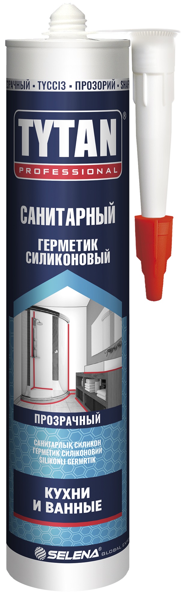 Герметик Professional силиконовый санитарный белый 280 мл TYTAN