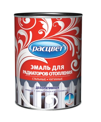 Эмаль для радиаторов алкидная Белая 1кг Расцвет