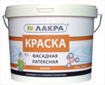 Краска латексная ФАСАДНАЯ Белая 14 кг Лакра