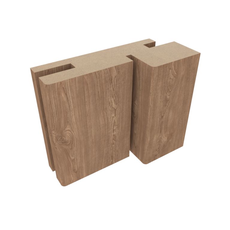 Короб 32*80*2070 Albero прямой телескоп с уплотнителем эко-шпон дуб натуральный