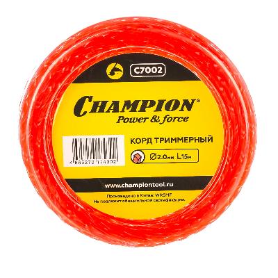 Леска для триммера 2мм*15м витой квадрат Twisted Square Champion