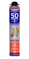 Пена монтажная KRASS Home Edition 50 всесезонная пистолетная 0,75л