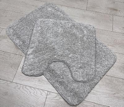Комплект ковриков для ванной комнаты из микрофибры Dasch La Vita 50*80, 50*50 HY2310057-1 Амели серый