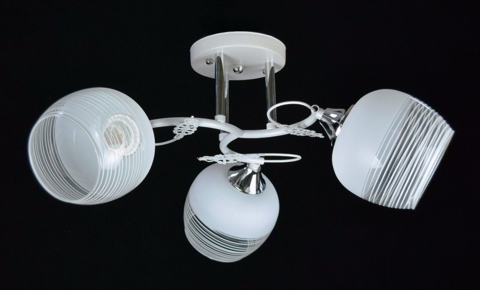 Светильник Мелодия Света ВР-N4015/3 WT+CR (E27, 40W)