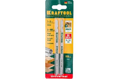 Пилки Kraftool для электролобзика по металлу (55x2 мм 2 шт. )