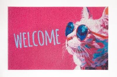 Коврик влаговпитывающий 40*60см розовый  "Welcome L224" Dekorelle